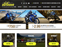 Tablet Screenshot of outdoor-motor-sports.com